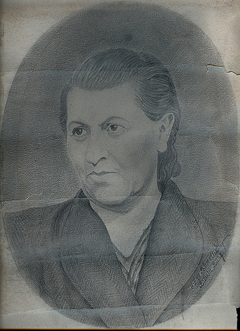 1940-1945 the Netherlands Johanna Kuiters drawing
